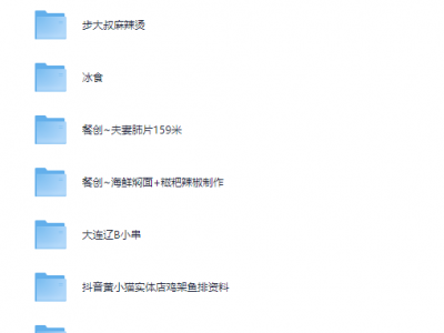 花了2.4万,全部买下来的小吃制作教程,适合小本创业学艺
