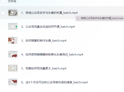 姓氏头像做公众号流量主每月6000+